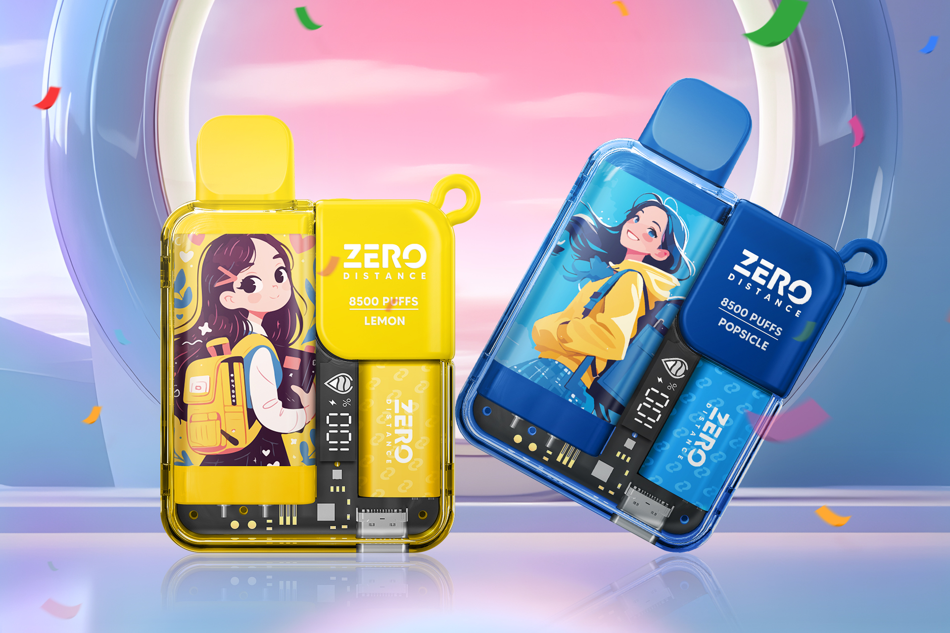 Zero distance JK少女风电子烟包装设计